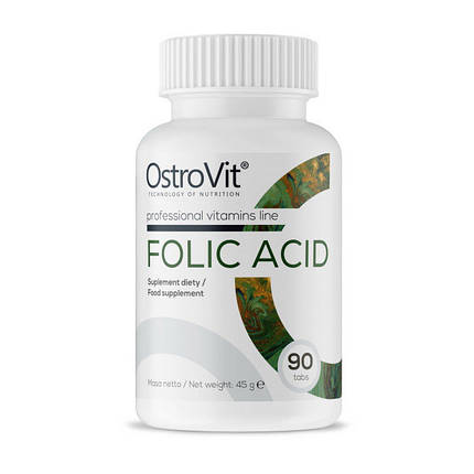 Фолієва кислота OstroVit Folic Acid 90 таб, фото 3