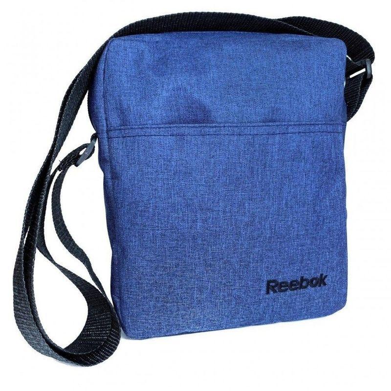 Сумка-барсетка з вишитим логотипом. Колір: синій меланж, фото 1