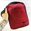 Спортивна барсетка з вишитим логотипом червоного кольору, фото 5
