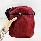 Спортивна барсетка з вишитим логотипом червоного кольору, фото 6