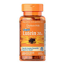 Лютеїн для очей Puritan's Pride Lutein 20 mg 120 капс гел, фото 2