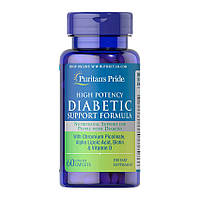 Для диабетиков Puritan's Pride Diabetic high potency support formula 60 таб