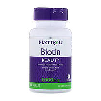 Біотин Natrol Biotin 1,000 mcg 100 таб, фото 3