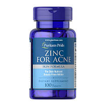 Цинк Puritan's Pride Zinc For Acne табл 100, фото 3