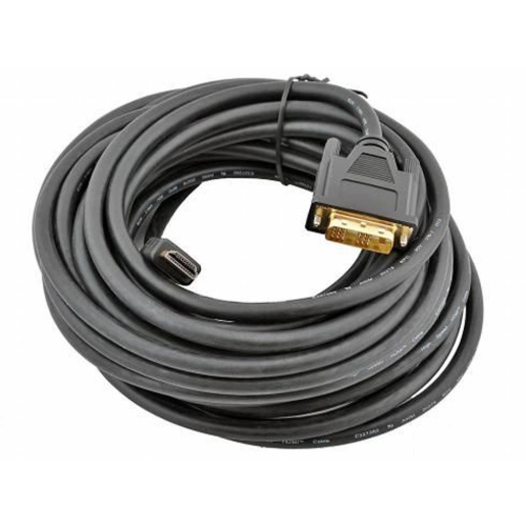 Кабель HDMI/DVI 1.8 m Gembird (CC-HDMI-DVI-6) чорний (пакет)