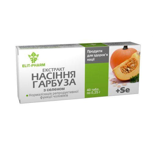 Еліт-фарм Насіння гарбуза екстракт, 80 таблеток
