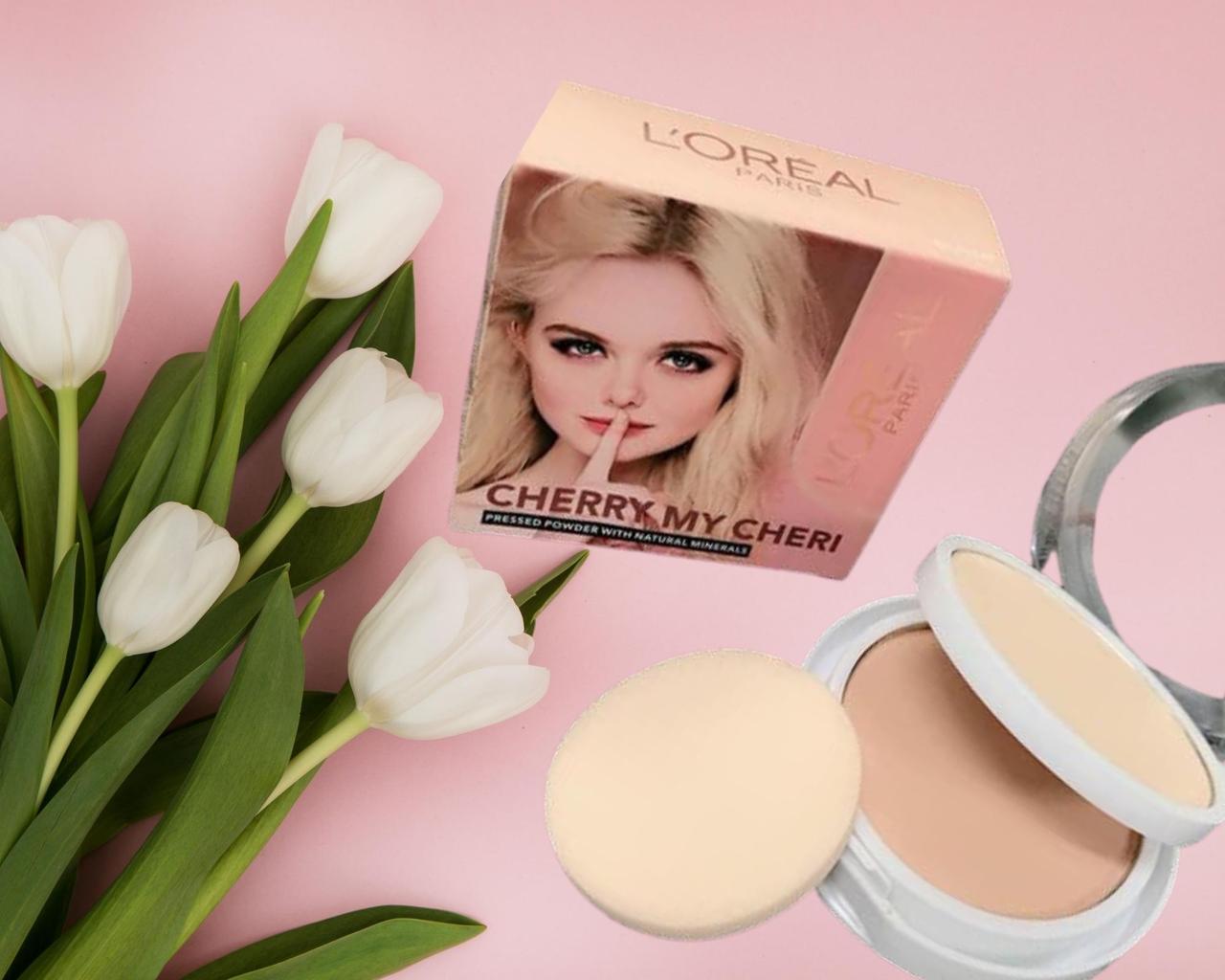 Пудра 2в1 L'Oreal Cherry My Cheri, Лореаль Черрі май-чері
