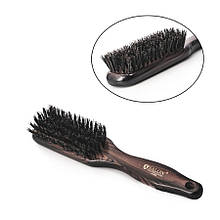 Щітка для волосся масажна вузька дерев'яна з комбінованою щетиною Salon Professional 1778 FM