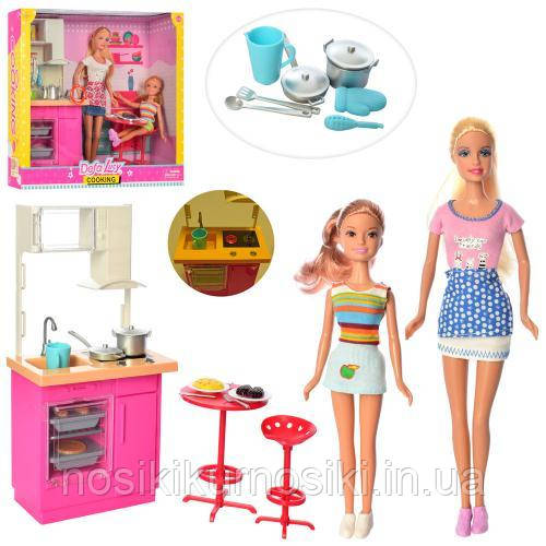 Лялька Дефа Defa 8442 Кухня, 2 ляльки, посуд