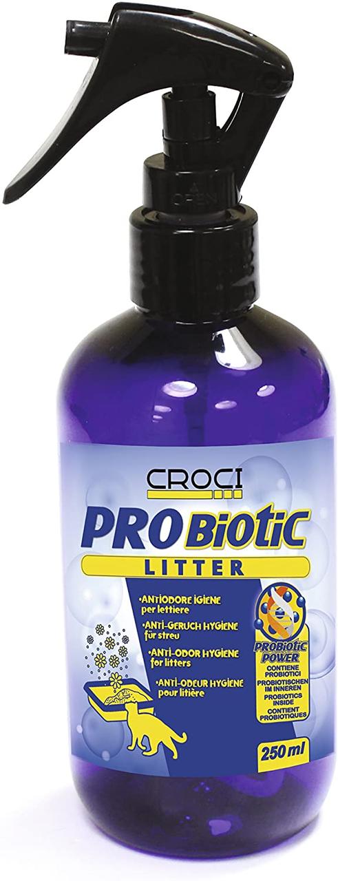 Засіб для нейтралізації запахів від туалетів тварин Croci PROBIOTIC 250 мл