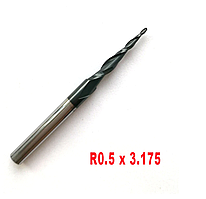 Фреза конусна для ЧПУ R0.5*D3.175*15*38L*2F