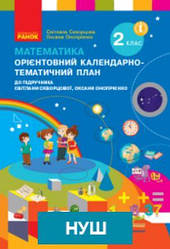 НУШ Математика. 2 клас. Орієнтовний календарно-тематичний план до підручника Світлани Скворцової, Оксани Онопр