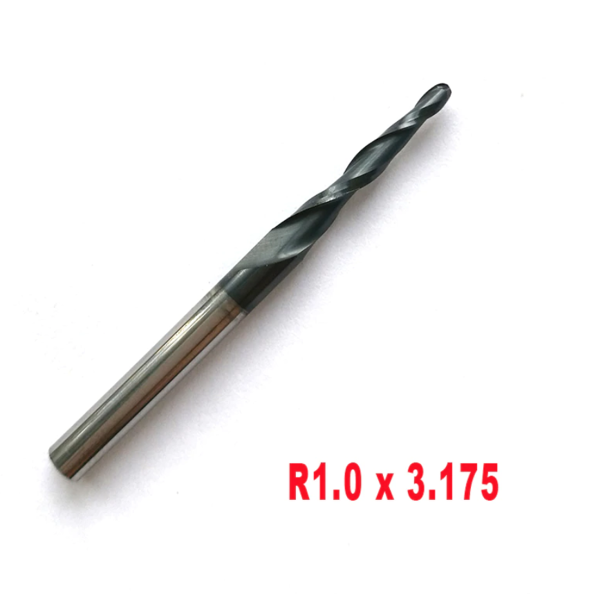 Фреза конусна для ЧПУ R1*D3.175*15*38L*2F