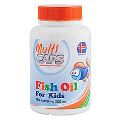Риб'ячий жир для дітей, 180 капсул, Мультікапс