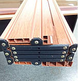 Двері гармошкою полуостекленные 1020х2030х12мм дуб, фото 5