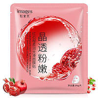 Осветляющая тканевая маска для лица с экстрактом граната Images Pomegranate Soft Slippery Facial Mask, 25г