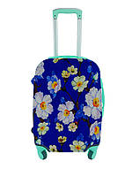 Чехол для чемодана плотный дайвинг с рисунком цветущее дерево яркий маленький