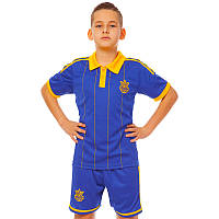 Форма футбольна дитяча SP-Sport УКРАЇНА Sport CO-3900-UKR-14 (M-26, зріст 135-145, Синій)