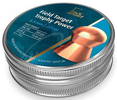 Кулі пневматичні H&N Field Target Trophy Power. Кал. 5.5 мм. Вага — 0.95 г 200 шт./пач.