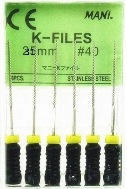 K-File 31 мм, пак.6шт, No40, Mani