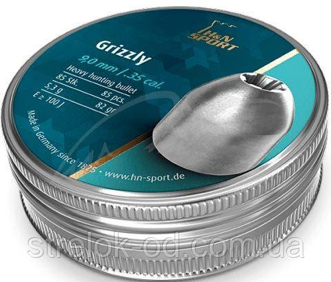 Кулі пневматичні H&N Grizzly. Кал. 9 мм. Вага — 5.3 г. 85 шт./пач., фото 1