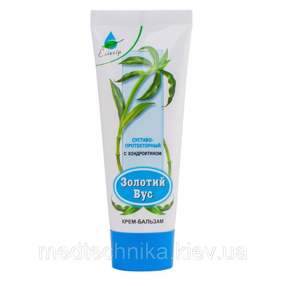 Крем-бальзам Золотий вус із хондроітином, 75 мл, Еліксір, фото 1