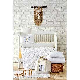 Дитячий набір в ліжечко для немовлят Karaca Home - Cute boy bej бежевий (7 предметів)