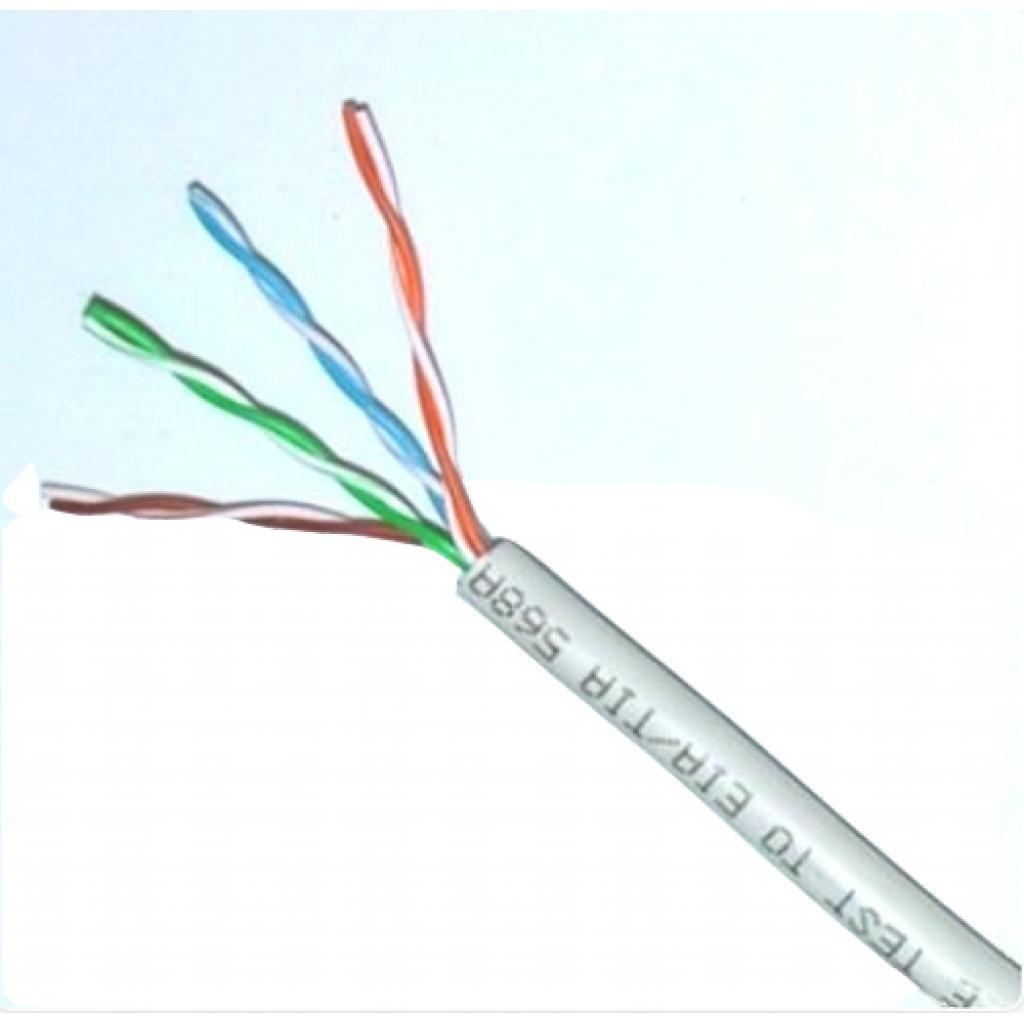 Вита пара UTP кат5e Atcom (4x2x0.50 сечение - 0.50mm) Cu (МІДЬ), для внутрішньої прокладки (бухта 305м) (3800_coil)