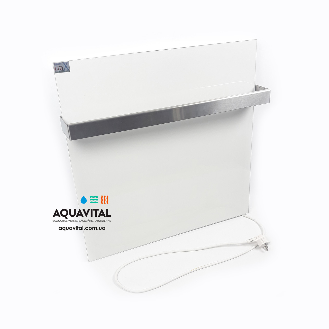 Керамічна рушникосушка Lifex Warm Towel 400 (біла) з програматором, фото 1