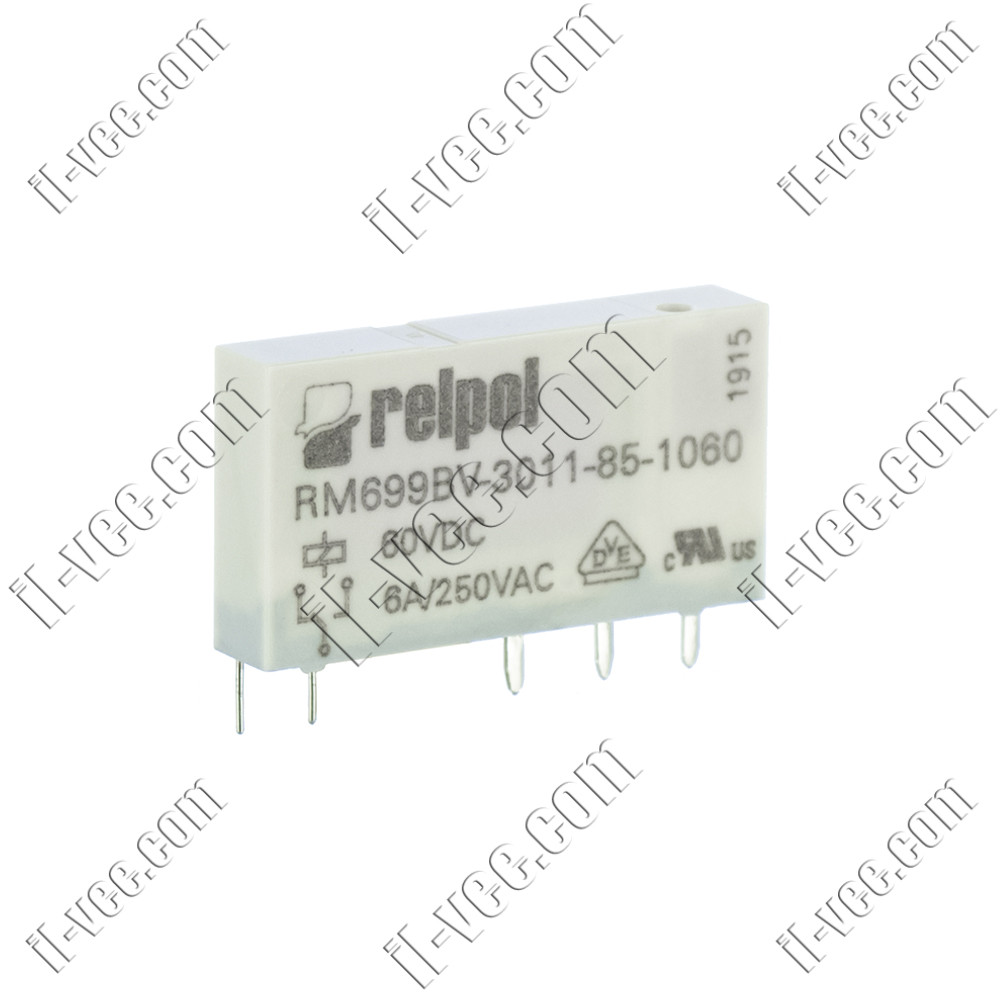 Реле Relpol RM699BV-3011-85-1060, 60VDC, 6А/250VAC 6А/30VDC