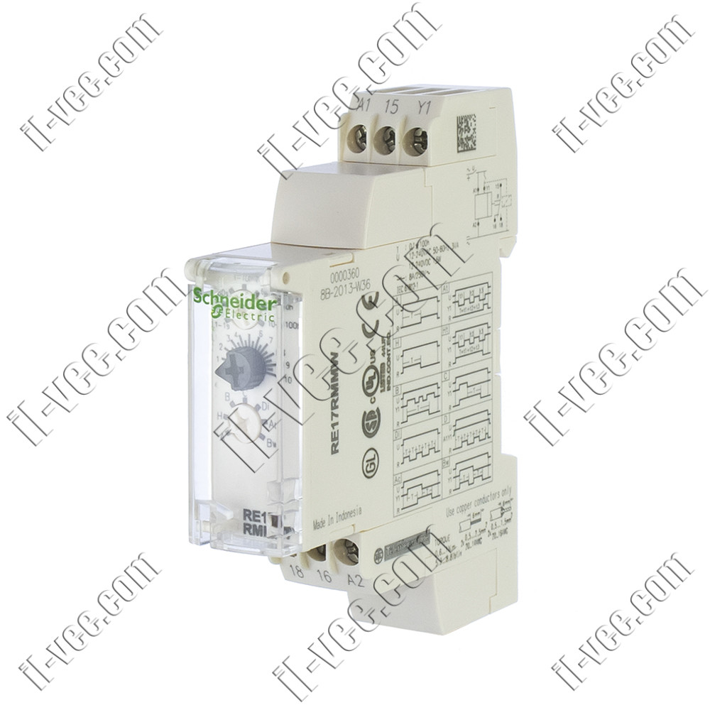 Реле часу багатофункціональне Schneider Electric RE17RMMW, 12-240V AC/DC, SPDT 250V AC/8A