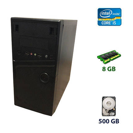 Ezcool MQ355B NEW Tower / Intel Core i5-750 (4 ядра по 2.66 - 3.2 GHz) / 8 GB DDR3 / 500 GB DDR3 / nVidia GeForce GT 610, 1 GB DDR3, 64-bit / 400W NEW, фото 1
