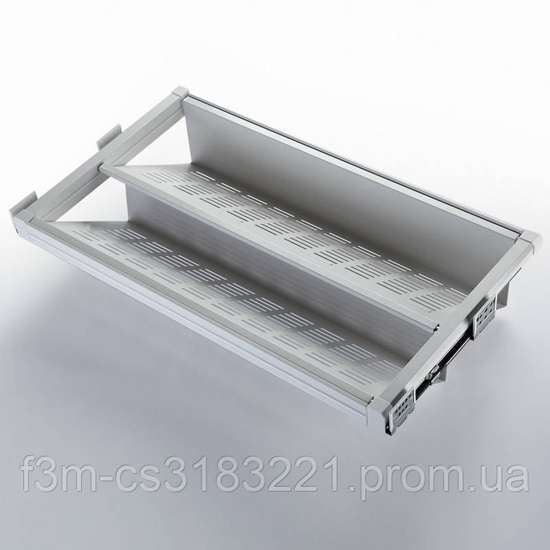 ГС Unihopper БІЛИЙ 800 (764-810) Полиця для Взуття Перфорація (764*475*180) НапСкрМон,с Дов,синх.