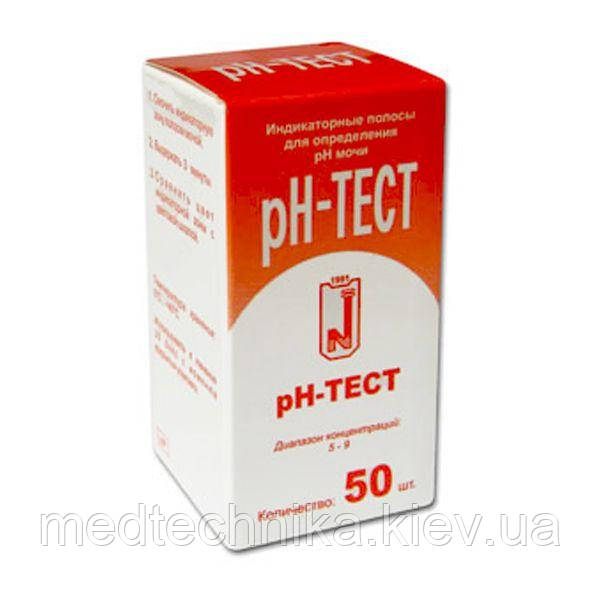 Тест-смужки pH-тест, pH сечі, 50 шт. NORMA-PHT-50