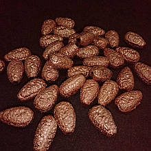 Бусини пластик "Крапля" з покриттям фольга 17 х 10 мм 500 грамів