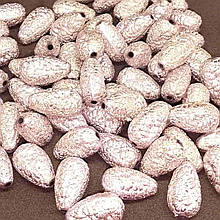 Бусини пластик "Крапля" з покриттям фольга 17 х 10 мм 500 грамів