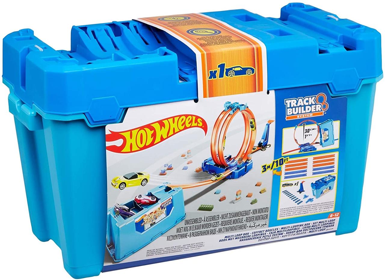 Ігровий набір Hot Wheels Track Builder Multi-Loop Box подвійна петля FLK90