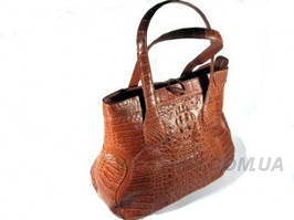 Жіноча сумка зі шкіри крокодила
