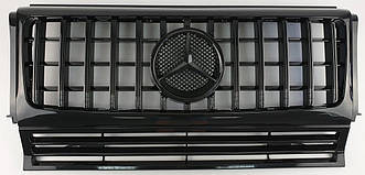 Решітка радіатора Mercedes W463 стиль GT Panamericana (чорний глянець)