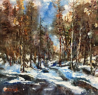 Картина Басов С. Зимний пейзаж