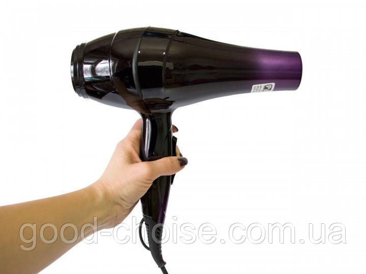 Фен для волос 3000 Вт Promotec PM-2303 с насадками (2 скорости, 2 температуры) - фото 1 - id-p1233120521