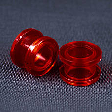 Тунель акриловий червоний півпрозорий