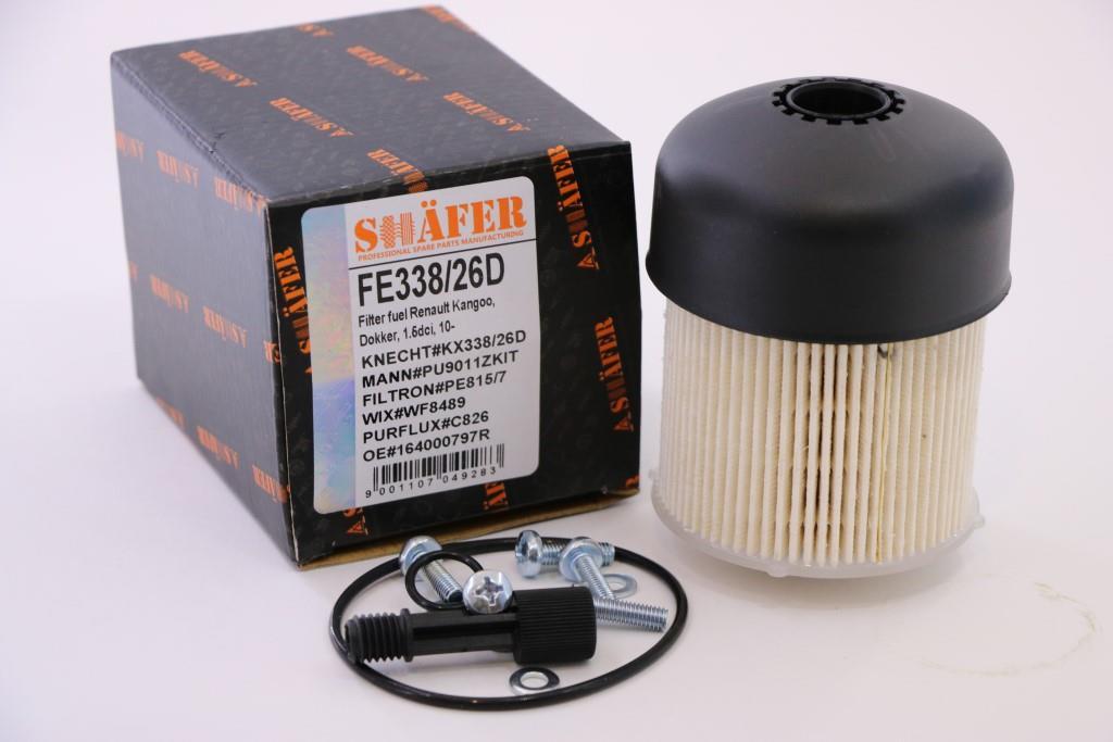 Фільтр паливний SHAFER FE338/26D Renault Kangoo/Dokker/Duster/Logan 1.5 dci 10-