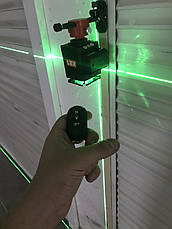 Лазерний рівень (нівелір) LEX LXNL3DG зелений лазер + тринога 1,5м, дистанційний пульт керування, фото 3