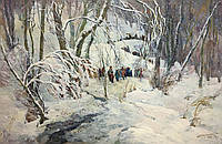 Картина Бедношей Д. П. Зимний пейзаж
