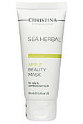 CHRISTINA Sea Herbal Beauty Mask Green Apple — Яблучна маска для жирної та комбінованої шкіри, 60 мл