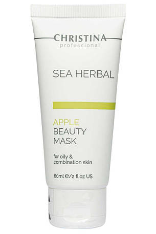 CHRISTINA Sea Herbal Beauty Mask Green Apple — Яблучна маска для жирної та комбінованої шкіри, 60 мл, фото 2