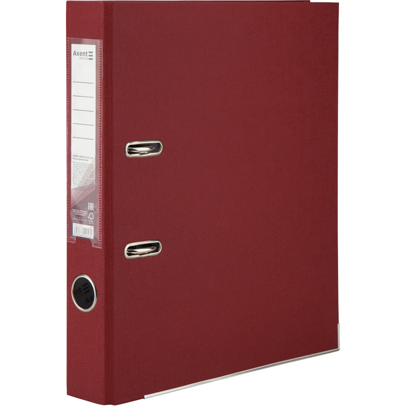 Папка-реєстратор Axent Delta A4 50 мм вишнева D1713-37C, 36448, фото 1
