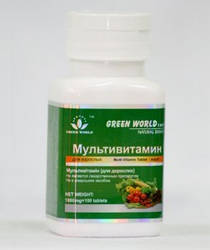 Мультивітамін для дорослих, Green World — Комплекс вітамінів, мінералів і мікроелементів