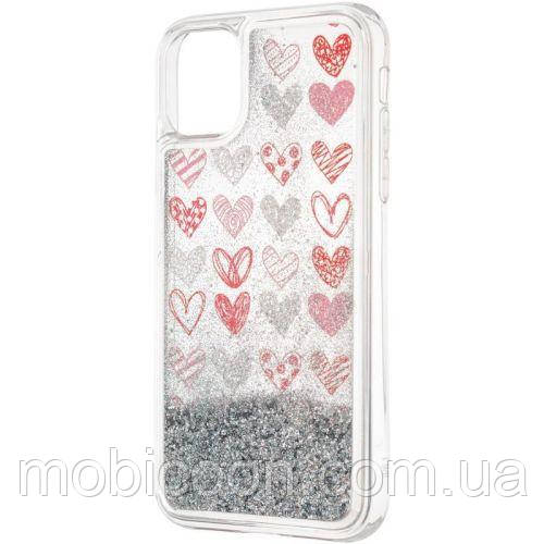 Чохол Aqua Case Hearts для Samsung Galaxy A31 A315F прозорий (самсунг а31)
